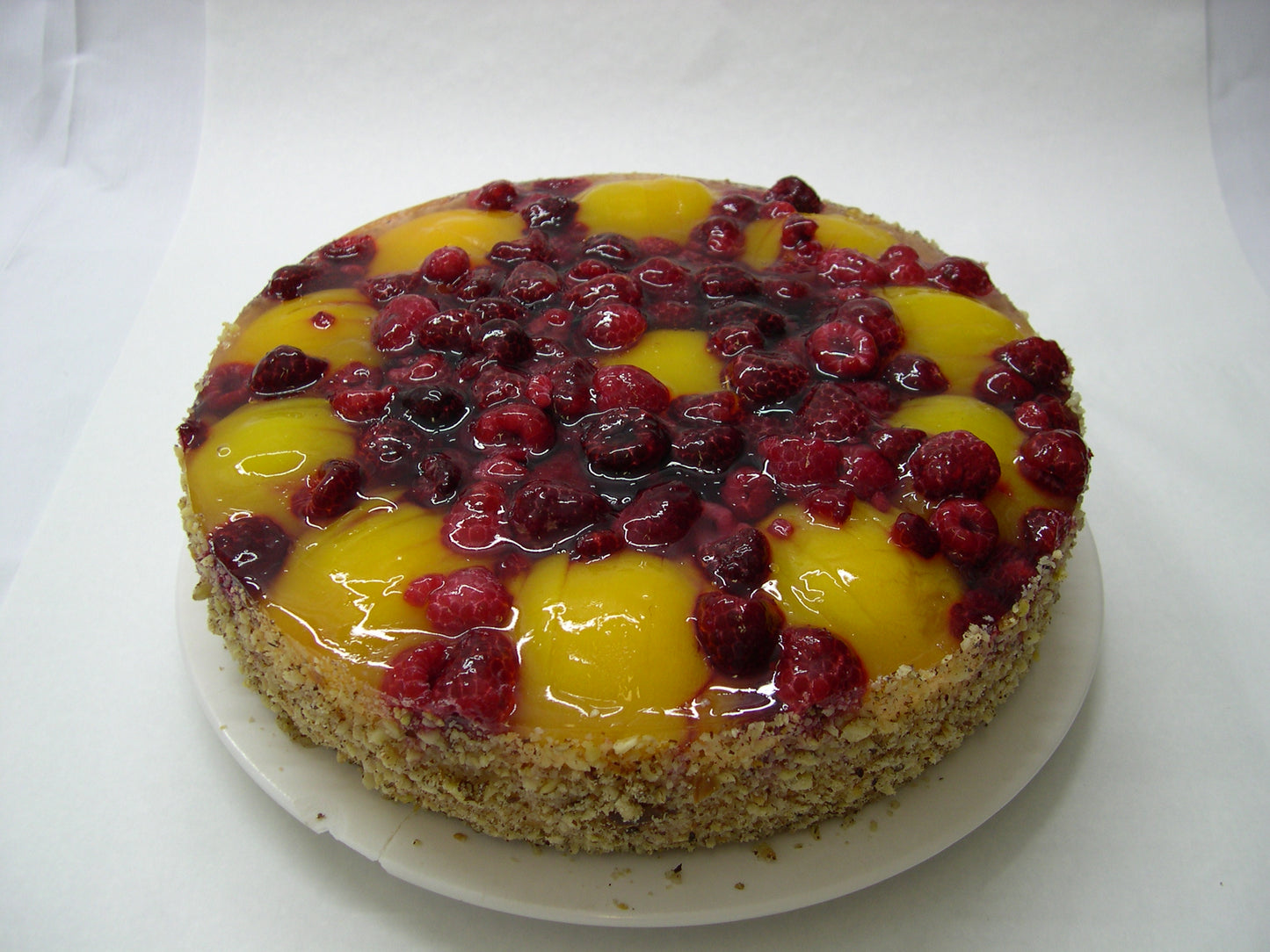 Pfirsich Himbeer Obsttorte